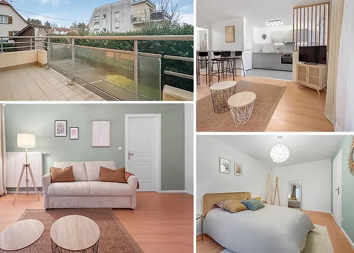 Apartment T2 Cosy A Avec Balcon & Parking Prive